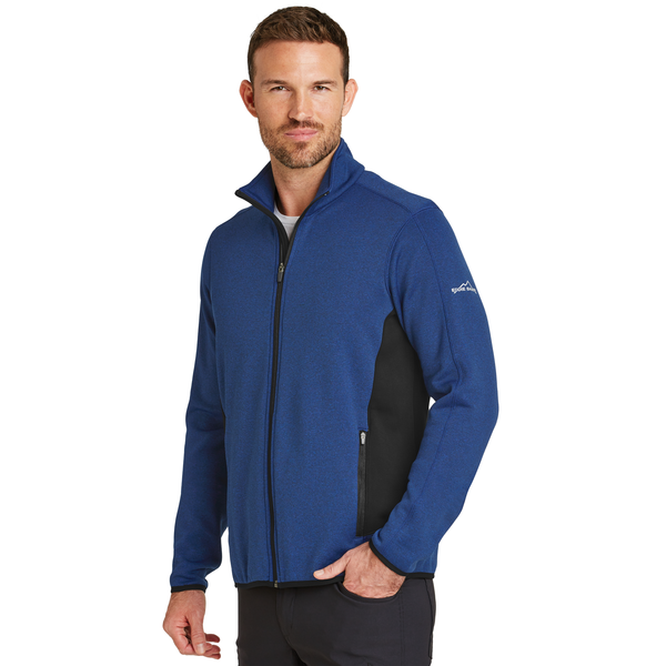 Eddie Bauer® Full-Zip Heather Stretch Fleece Men's Jacket