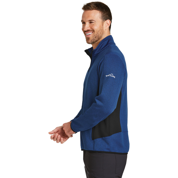 Eddie Bauer® Full-Zip Heather Stretch Fleece Men's Jacket