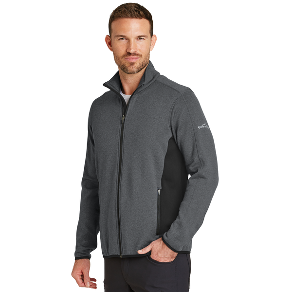 Eddie Bauer® Full-Zip Heather Stretch Fleece Men's Jacket