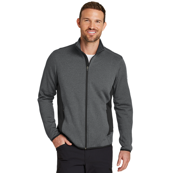 Eddie Bauer® Full-Zip Heather Stretch Fleece Men's Jacket