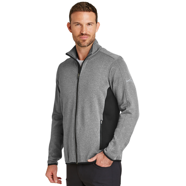 Eddie Bauer® Full-Zip Heather Stretch Fleece Men's Jacket