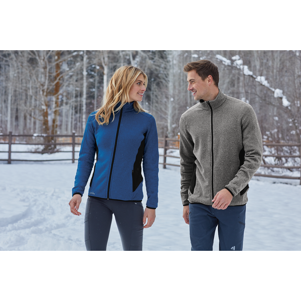 Eddie Bauer® Full-Zip Heather Stretch Fleece Men's Jacket
