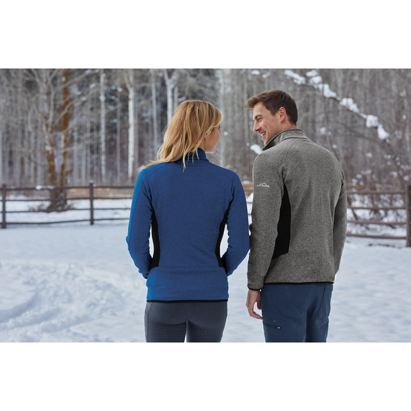 Eddie Bauer® Full-Zip Heather Stretch Fleece Men's Jacket