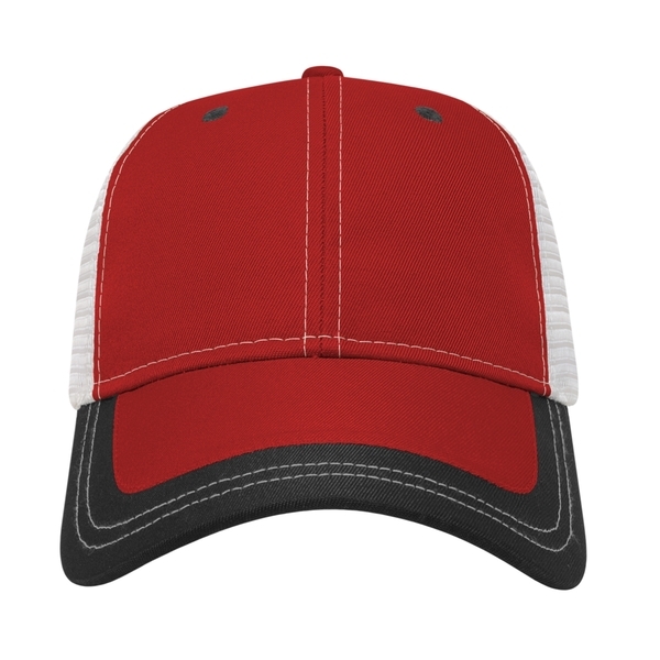 Value Two Tone Polyester Constructed Cap with Mesh Back