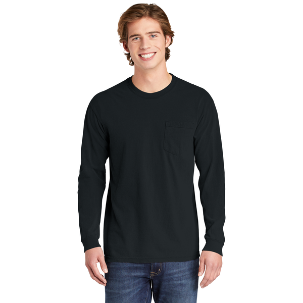 Comfort Colors® Heavyweight Ring Spun Long Sleeve Unisex Pocket Tee