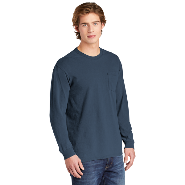 Comfort Colors® Heavyweight Ring Spun Long Sleeve Unisex Pocket Tee