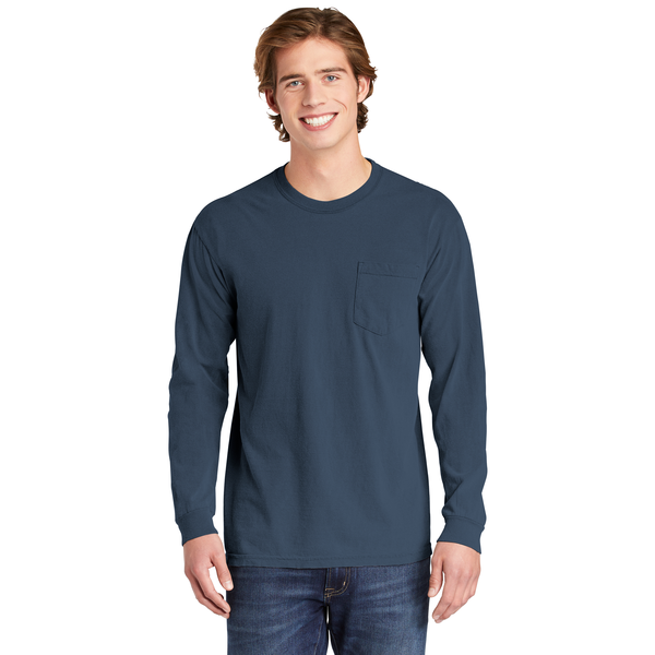 Comfort Colors® Heavyweight Ring Spun Long Sleeve Unisex Pocket Tee