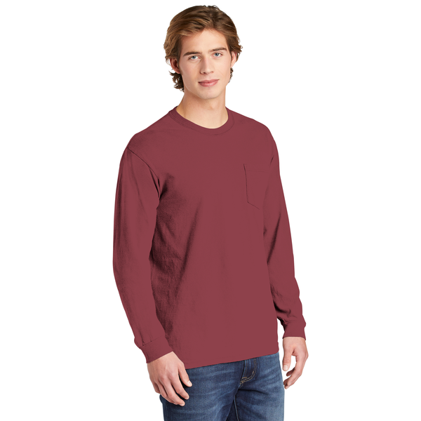 Comfort Colors® Heavyweight Ring Spun Long Sleeve Unisex Pocket Tee