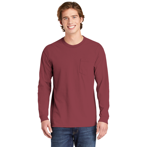 Comfort Colors® Heavyweight Ring Spun Long Sleeve Unisex Pocket Tee