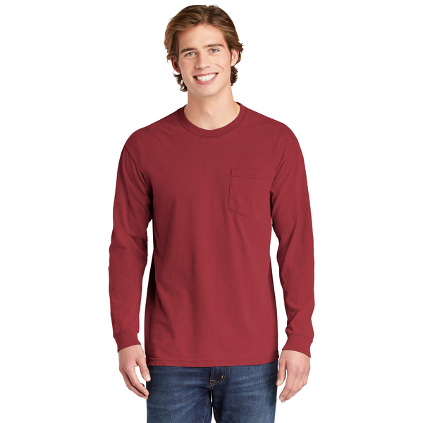 Comfort Colors® Heavyweight Ring Spun Long Sleeve Unisex Pocket Tee