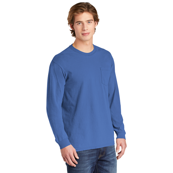 Comfort Colors® Heavyweight Ring Spun Long Sleeve Unisex Pocket Tee