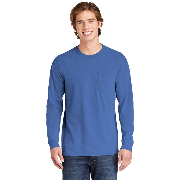 Comfort Colors® Heavyweight Ring Spun Long Sleeve Unisex Pocket Tee