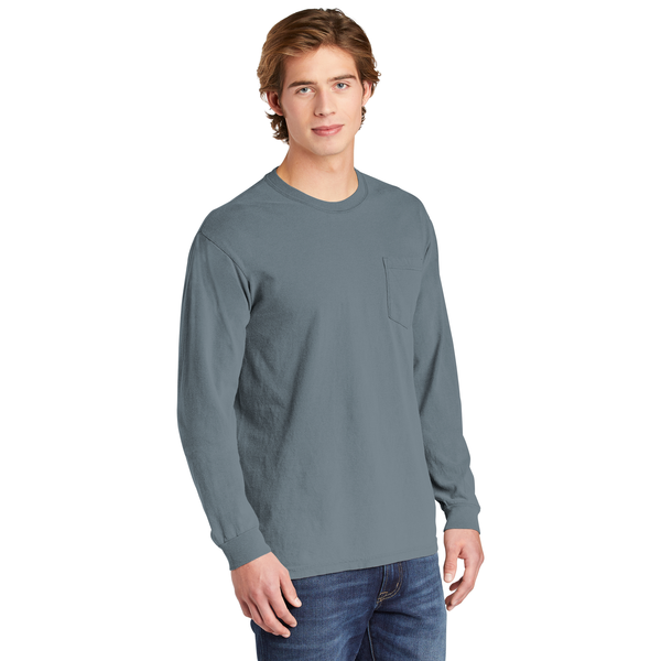 Comfort Colors® Heavyweight Ring Spun Long Sleeve Unisex Pocket Tee
