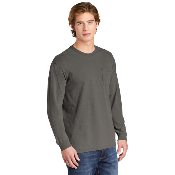 Comfort Colors® Heavyweight Ring Spun Long Sleeve Unisex Pocket Tee