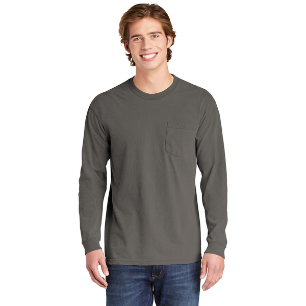 Comfort Colors® Heavyweight Ring Spun Long Sleeve Unisex Pocket Tee