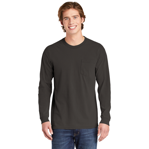 Comfort Colors® Heavyweight Ring Spun Long Sleeve Unisex Pocket Tee