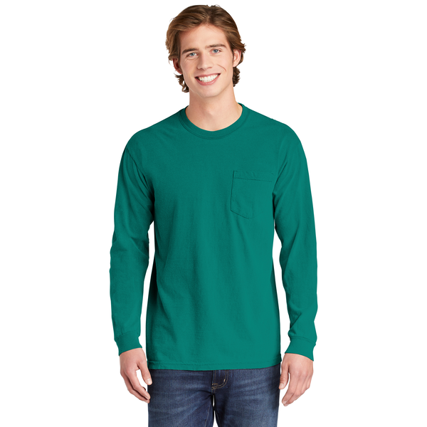 Comfort Colors® Heavyweight Ring Spun Long Sleeve Unisex Pocket Tee