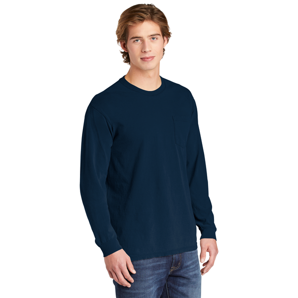 Comfort Colors® Heavyweight Ring Spun Long Sleeve Unisex Pocket Tee
