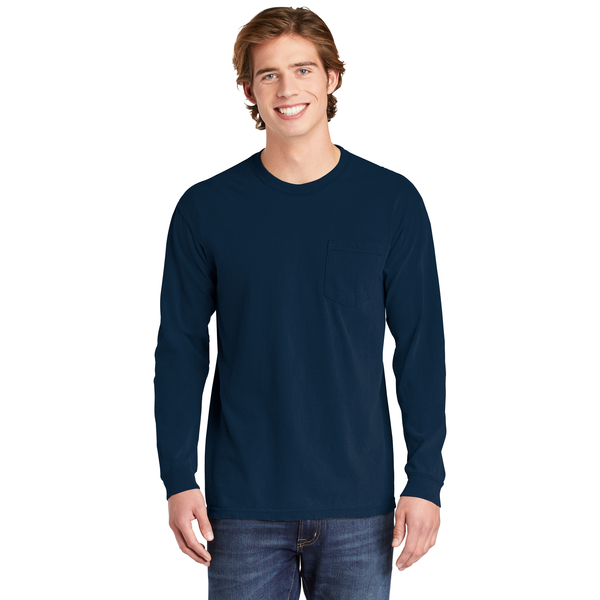 Comfort Colors® Heavyweight Ring Spun Long Sleeve Unisex Pocket Tee