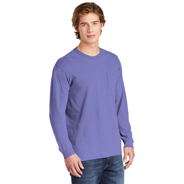 Comfort Colors® Heavyweight Ring Spun Long Sleeve Unisex Pocket Tee