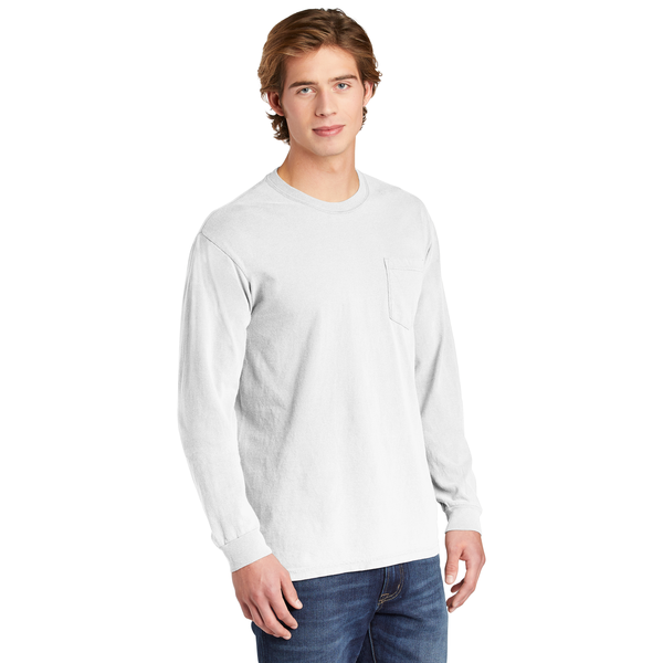 Comfort Colors® Heavyweight Ring Spun Long Sleeve Unisex Pocket Tee