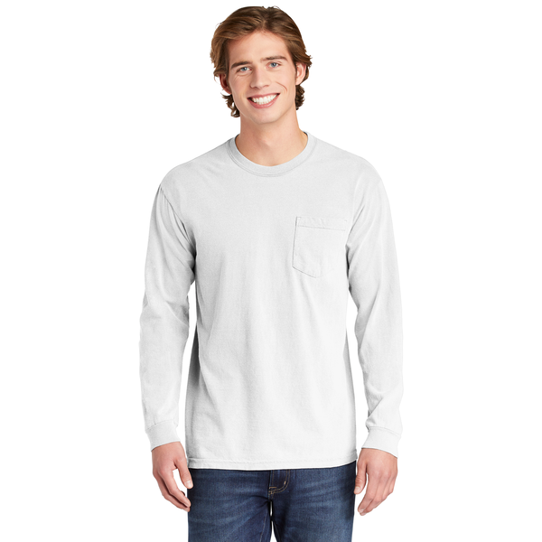 Comfort Colors® Heavyweight Ring Spun Long Sleeve Unisex Pocket Tee
