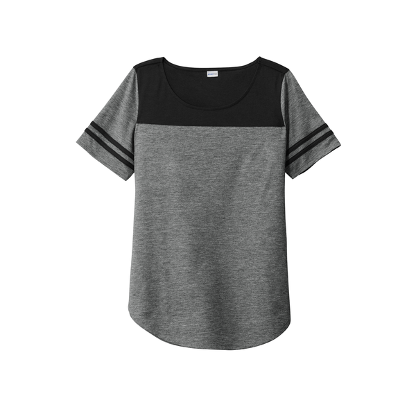 Sport-Tek® PosiCharge® Tri-Blend Wicking Ladies' Fan Tee