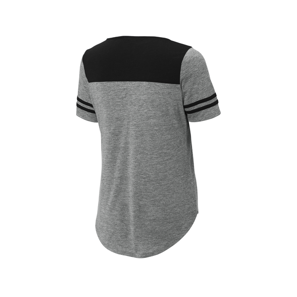 Sport-Tek® PosiCharge® Tri-Blend Wicking Ladies' Fan Tee