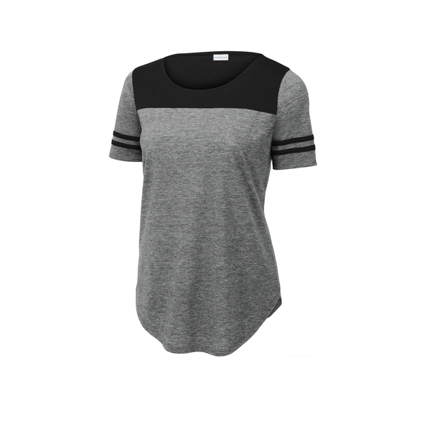 Sport-Tek® PosiCharge® Tri-Blend Wicking Ladies' Fan Tee