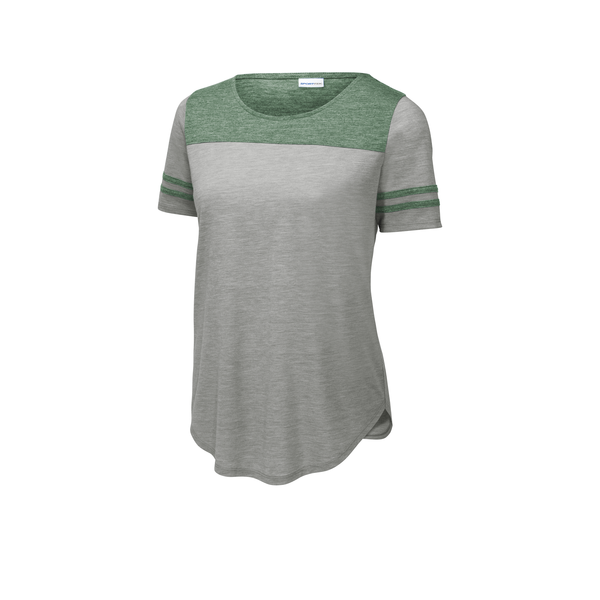 Sport-Tek® PosiCharge® Tri-Blend Wicking Ladies' Fan Tee