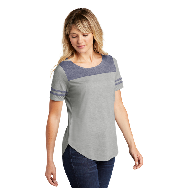 Sport-Tek® PosiCharge® Tri-Blend Wicking Ladies' Fan Tee