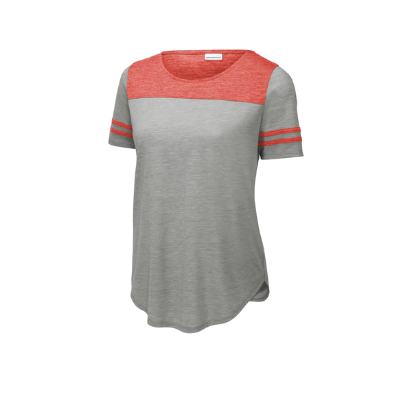 Sport-Tek® PosiCharge® Tri-Blend Wicking Ladies' Fan Tee