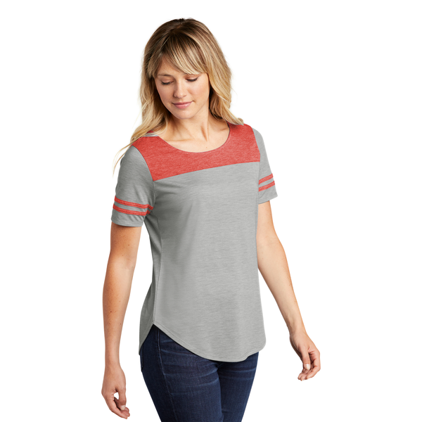 Sport-Tek® PosiCharge® Tri-Blend Wicking Ladies' Fan Tee