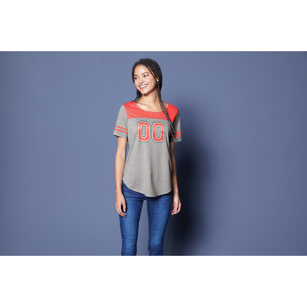 Sport-Tek® PosiCharge® Tri-Blend Wicking Ladies' Fan Tee