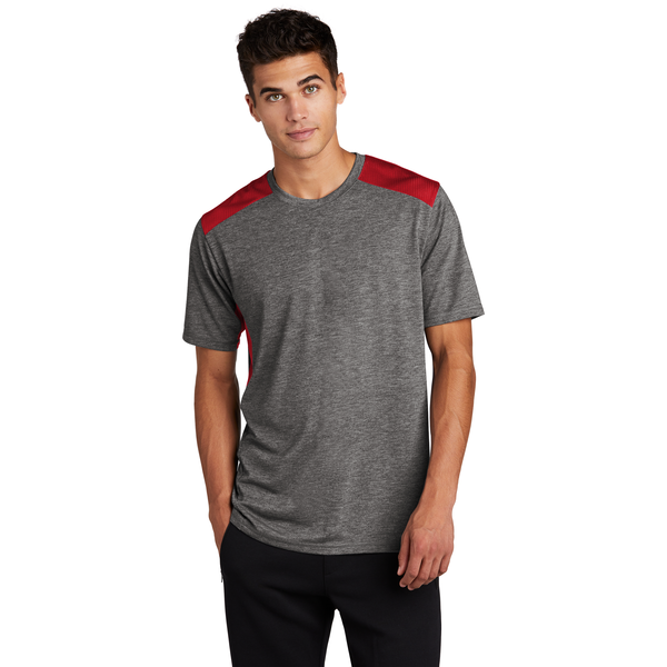 Sport-Tek® PosiCharge® Tri-Blend Wicking Men's Draft Tee