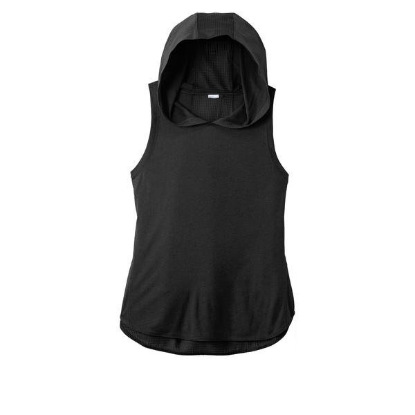 Sport-Tek® PosiCharge® Tri-Blend Wicking Ladies' Draft Hoodie Tank