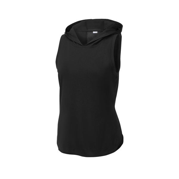 Sport-Tek® PosiCharge® Tri-Blend Wicking Ladies' Draft Hoodie Tank
