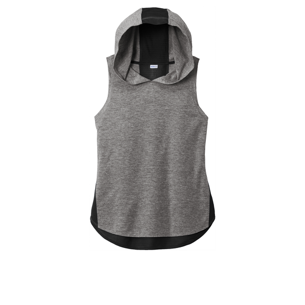 Sport-Tek® PosiCharge® Tri-Blend Wicking Ladies' Draft Hoodie Tank