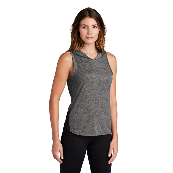 Sport-Tek® PosiCharge® Tri-Blend Wicking Ladies' Draft Hoodie Tank