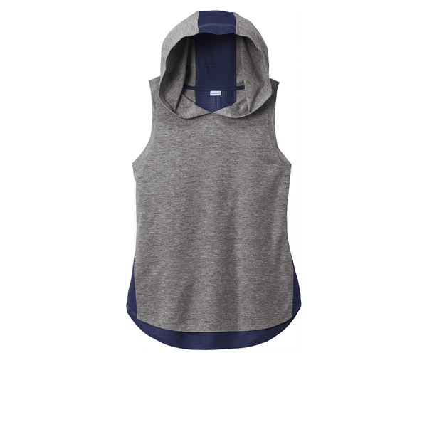 Sport-Tek® PosiCharge® Tri-Blend Wicking Ladies' Draft Hoodie Tank