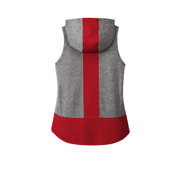 Sport-Tek® PosiCharge® Tri-Blend Wicking Ladies' Draft Hoodie Tank