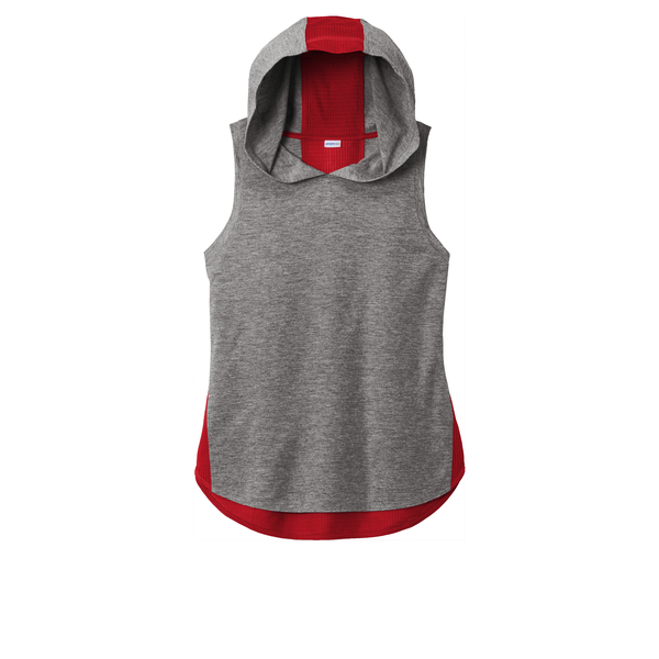 Sport-Tek® PosiCharge® Tri-Blend Wicking Ladies' Draft Hoodie Tank