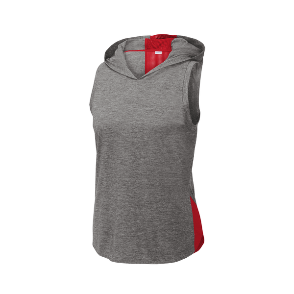 Sport-Tek® PosiCharge® Tri-Blend Wicking Ladies' Draft Hoodie Tank