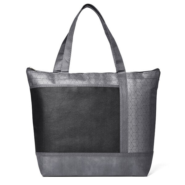 Hexagon Pattern 18 Can Non-Woven Cooler Tote