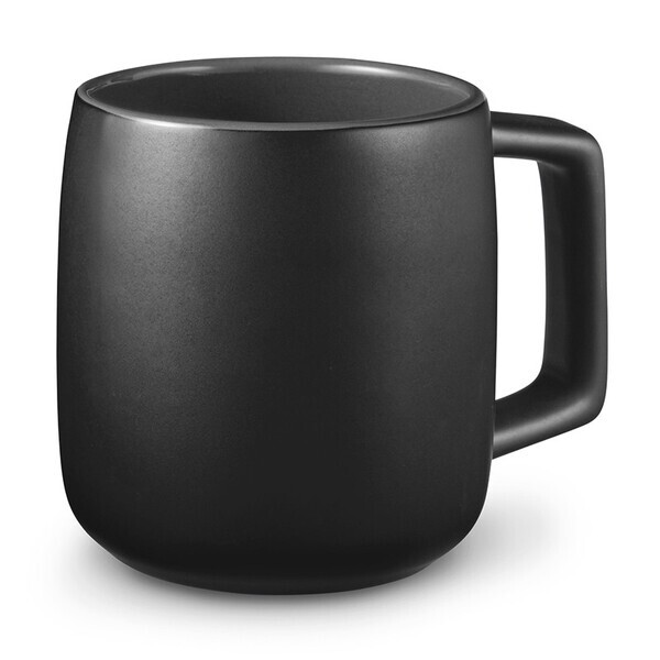 Geo Square Handle Ceramic Mug, 15oz.