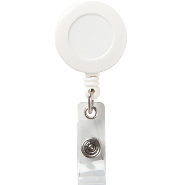 Round Secure-A-Badge™ Retractable Badgeholder w/ Belt Clip