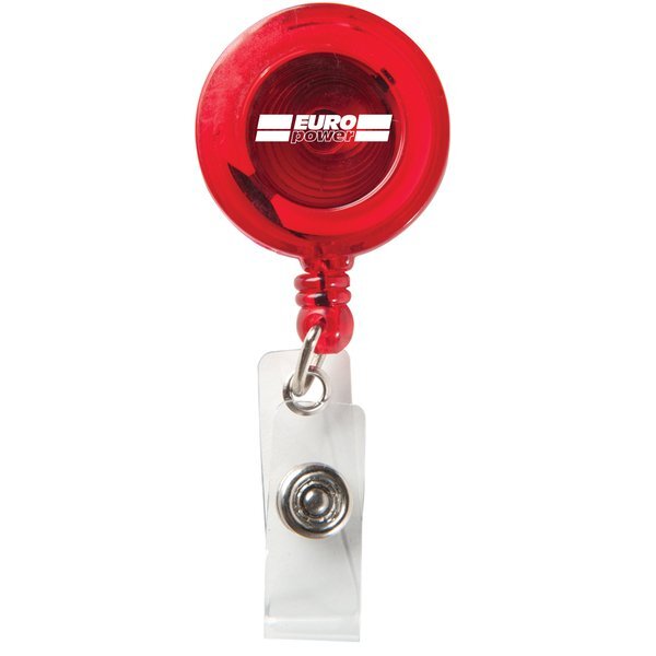 Round Secure-A-Badge™ Badgeholder w/ Alligator Clip