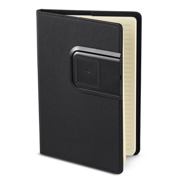 Refillable Journal with Wireless Charging Panel, 5-3/4" x 8-3/5"