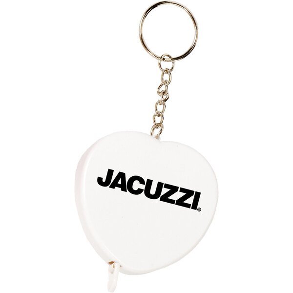 Heart Tape Measure Key Tag