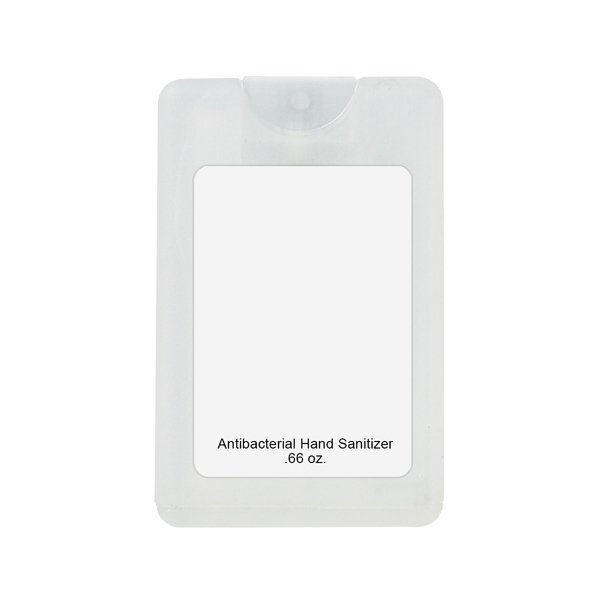 Antibacterial Card Shape Hand Sanitizer, .66oz.